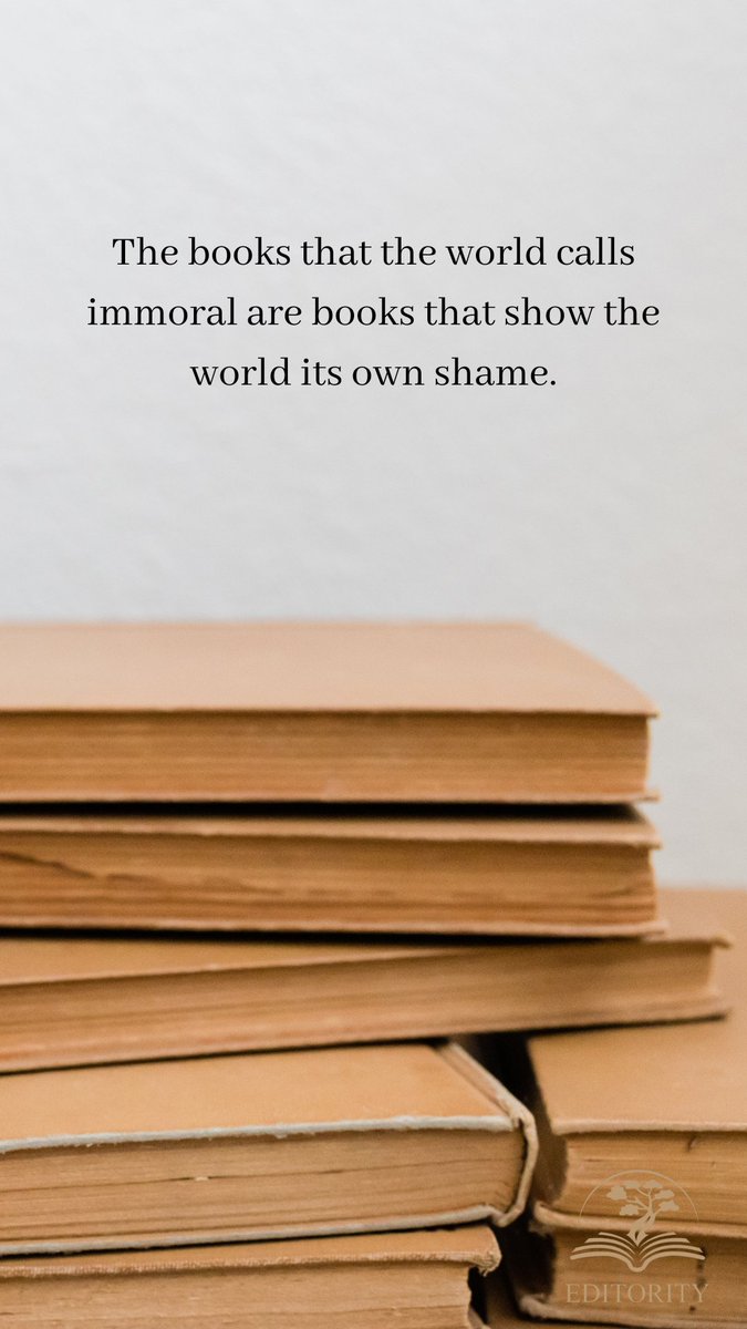 editority's tweet image. 📚 “The books that the world calls immoral are books that show the world its own shame.” — Oscar Wilde

At Editority, we believe in the power of stories that challenge, inspire, and reveal truths.  #LetStoriesBeTold #Editority #IndieAuthors #FreedomToRead