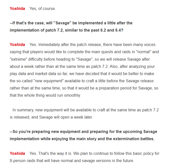 Savage confirmed one week later then patch, and stated this is the cadence for future releases. 

Thank god. 

Source: famitsu.com/article/202503…