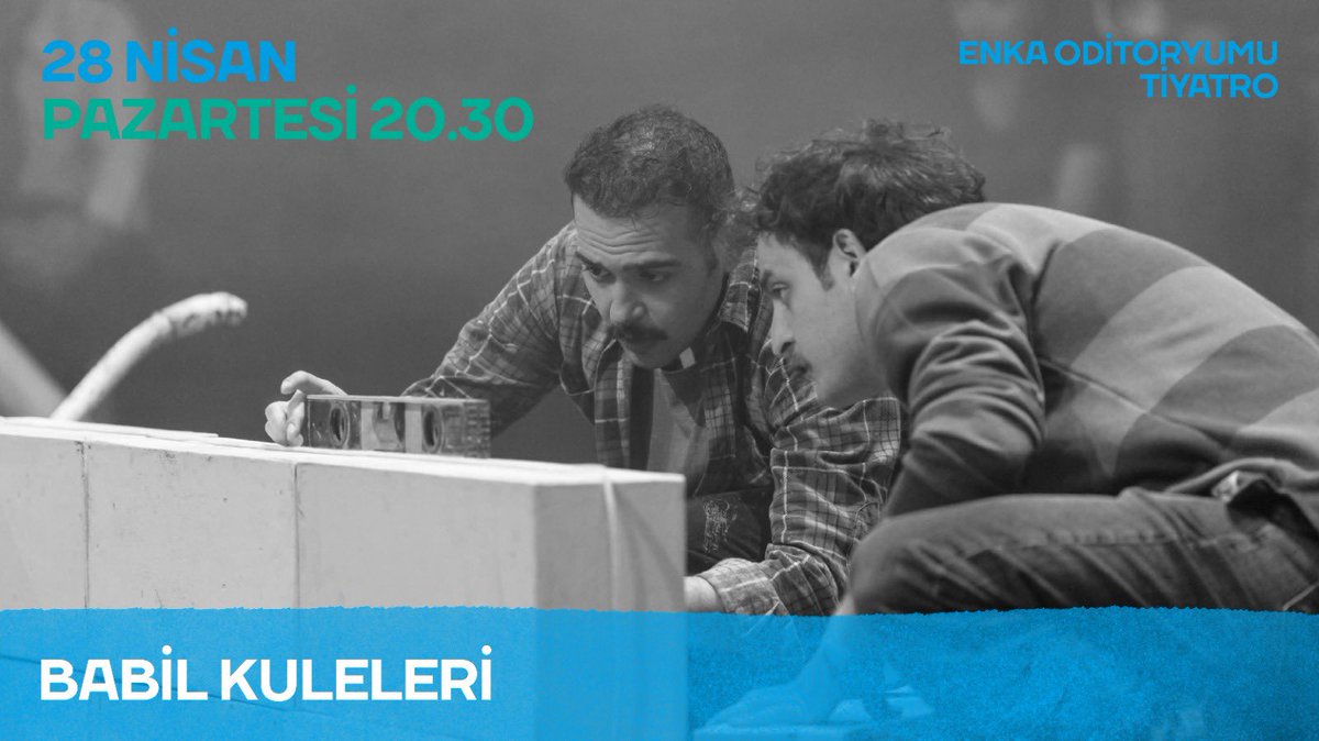 Bakırköy Belediye Tiyatroları’nı bir gökdelen inşaatına odaklanan Babil Kuleleri  ile 28 Nisan’da ENKA Oditoryumu’nda seyirci ile buluşuyor .  

Ebru Nihan Celkan’ın kaleme aldığı oyunun biletleri Biletix’te satışta !

Detaylı bilgi için enkasanat.org