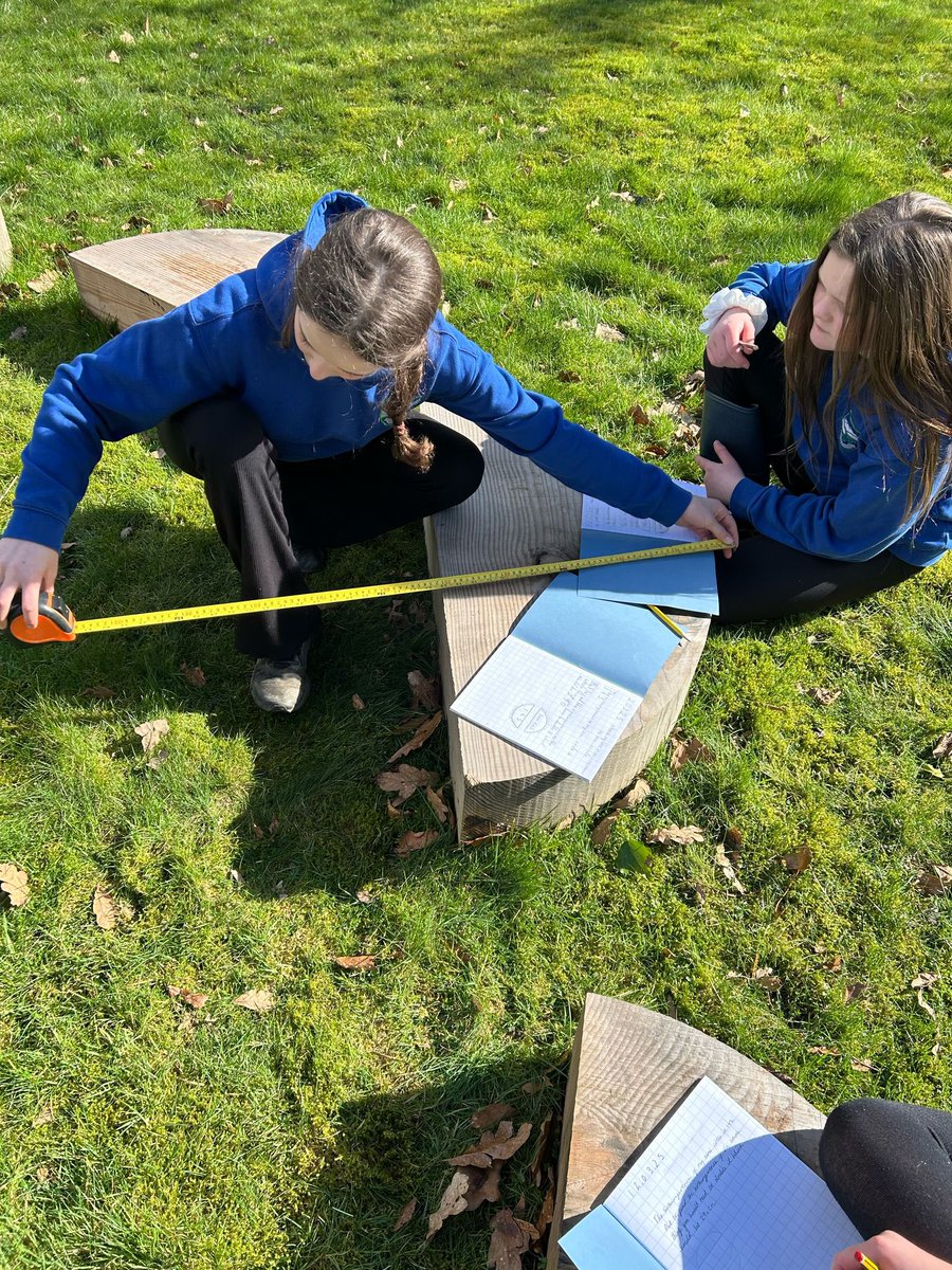 lussprimary's tweet image. Finally we can get outside to do our Maths work . Great work today using our new measuring tapes .