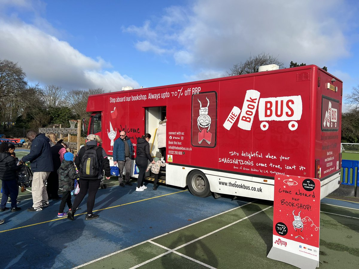 The Book Bus is here and open for business! The children are all very excited about visiting it during the day with their teachers and after school with their parents!