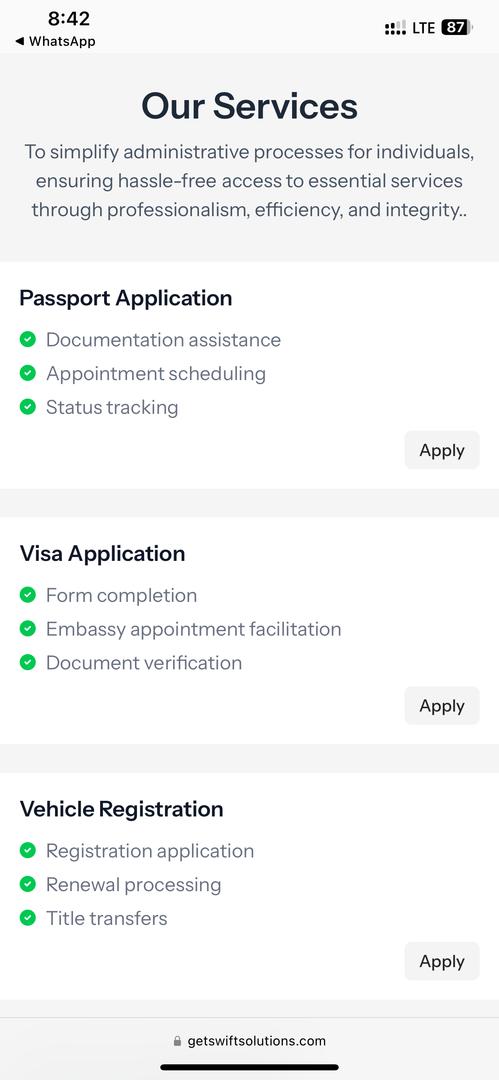 dede_girlx's tweet image. #swiftsolutions is one of the best platforms to get your visa processing, land registration and passport 👌 
website: getswiftsolutions.com