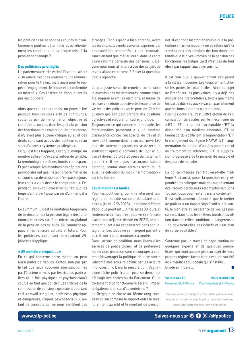 📢 À propos des loups tondant les moutons… 🐺➡️🐑

<a href="/Bart_DeWever/">Bart De Wever</a>