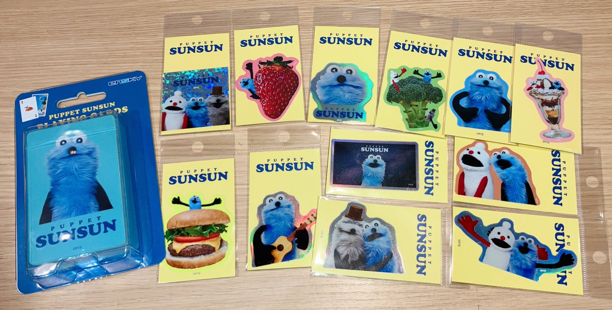 🍀キャラクターコーナー🍀 #パペットスンスン より新商品 ・トランプ