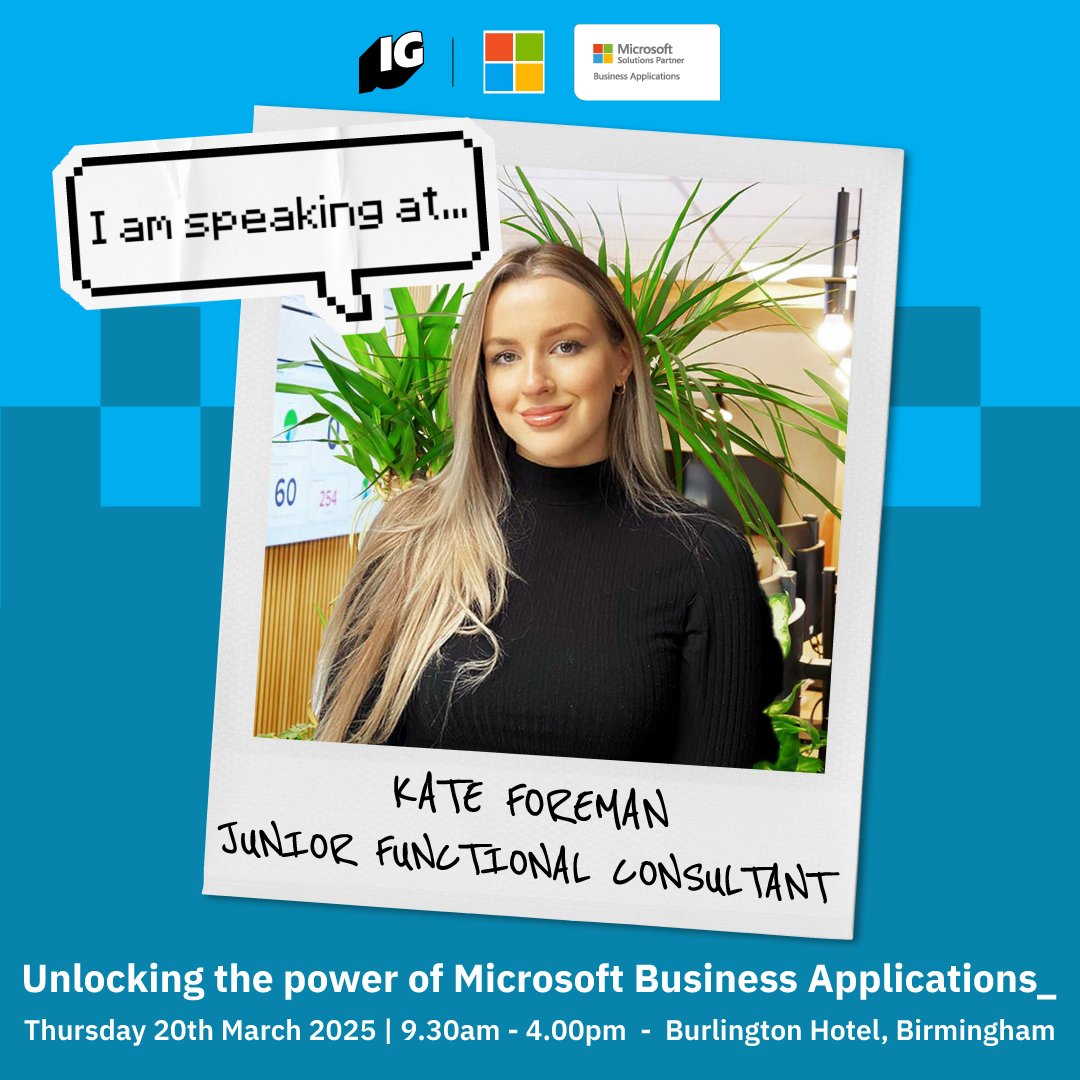 Infinity Group (@infinitygrouptw) on Twitter photo Don't miss the opportunity to hear from Kate Foreman one of our Junior Functional Consultants here at Infinity Group, at our Microsoft Business Applications event! ✨
Register here! eu1.hubs.ly/H0gmC750
#microsoft #digitaltransformation #businessapplications #msftadvocate Don't miss the opportunity to hear from Kate Foreman one of our Junior Functional Consultants here at Infinity Group, at our Microsoft Business Applications event! ✨
Register here! eu1.hubs.ly/H0gmC750
#microsoft #digitaltransformation #businessapplications #msftadvocate