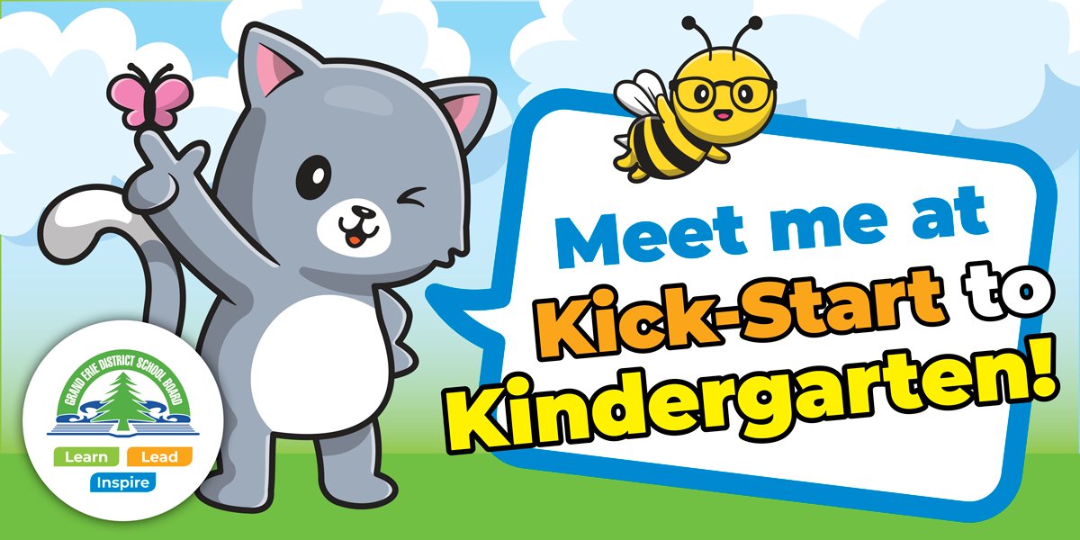 GEDSB's tweet image. Hey, Haldimand! It's your turn to register for our Kick-Start to Kindergarten event on Thursday, March 27 at the Caledonia Fairgrounds.
Details: granderie.ca/kindergarten/k…