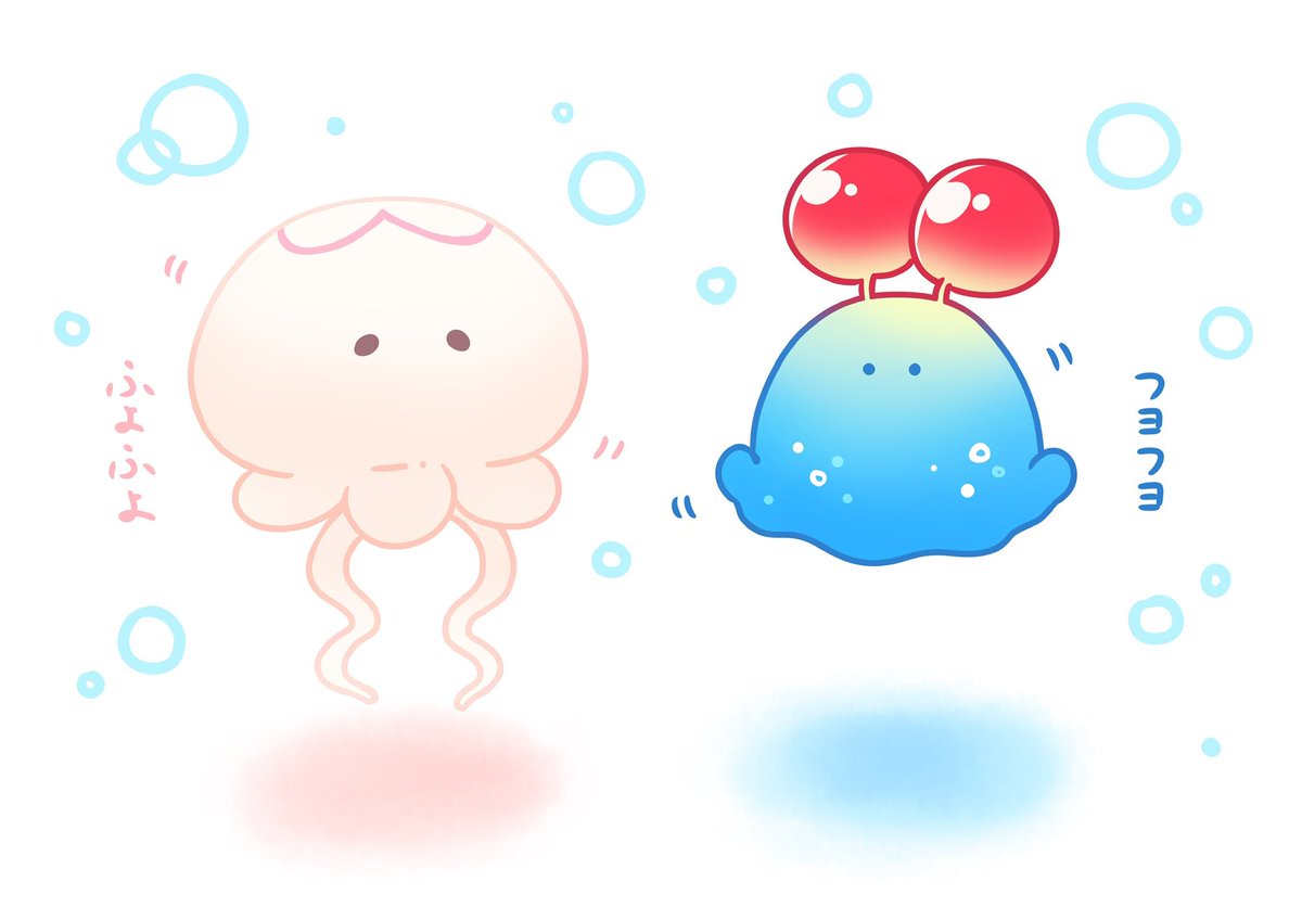 mushroomnosuke's tweet image. 可愛いくらげちゃんをお迎えしてしまいました🪼︎💕︎

 #ゆるいイラスト
 #イラスト
 #ブルーブルーエ