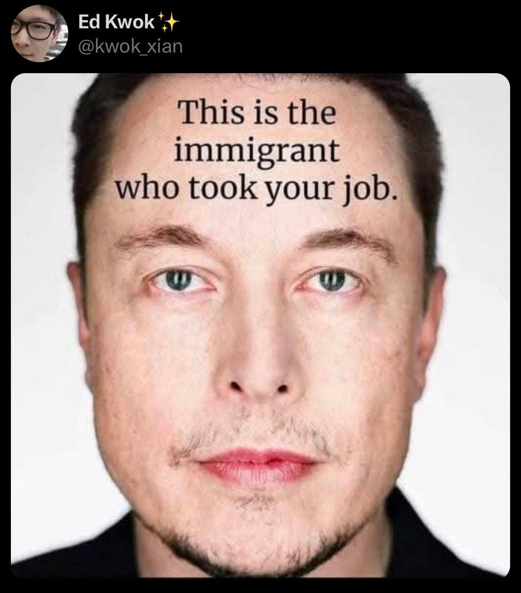 Sugarbaker13's tweet image. #DeportMuskRat