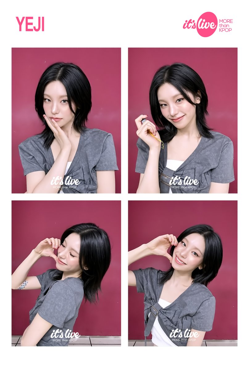 예지가 추천하는 네컷 포즈!✨
지금 바로 it's Live 틱톡에서 YEJI의 잇라네컷 촬영 영상을 확인하세요💗
▶buly.kr/HHc8mOl◀
#itsLive #예지 #KPOP #잇츠라이브 #잇라네컷 #인생네컷 #PhotoBooth #itsLive4Cut