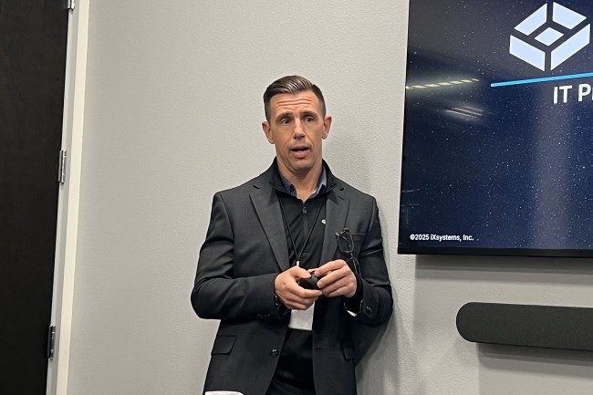 ITPressTour's tweet photo. iXSystems se concentre sur ses systèmes TrueNAS. @Distributique @sleblal https://t.co/ojA3ZJb0NK @TrueNAS #MultiCloud #OpenSource #TrueNAS #OpenZFS #OpenStorage #ITPT @ITPressTour 60th Edition in California https://t.co/fmwDGWrb5B