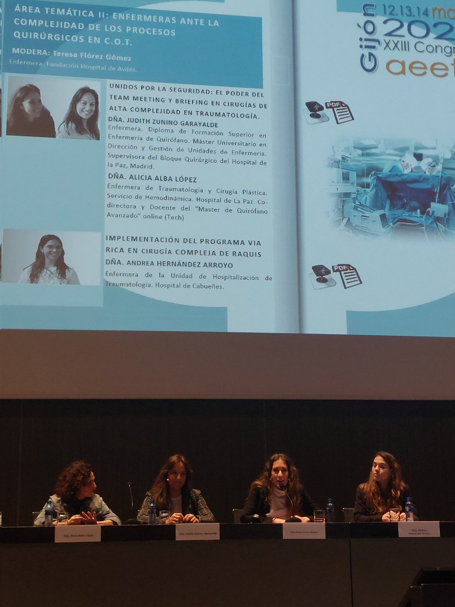 Teresa Flórez, enfermera quirúrgica de FHA, modera la mesa II que trata sobre el papel de la enfermería ante la complejidad de los procesos quirúrgicos en C.O.T. #AEETO25

 <a href="/aeeto_es/">aeeto</a>