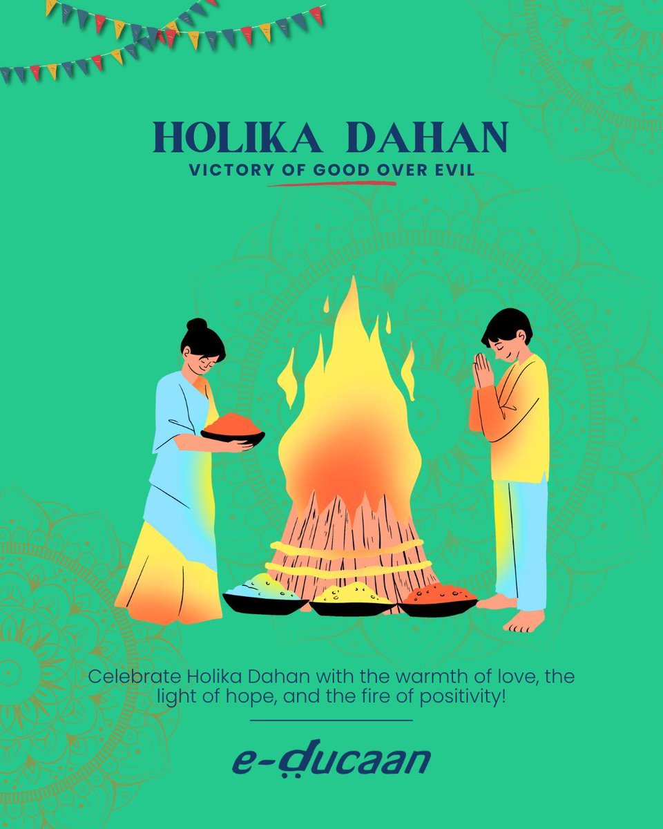 Celebrate Holika Dahan with the warmth of love, the light of hope, and the fire of positivity..! 

#educaan #kasganj