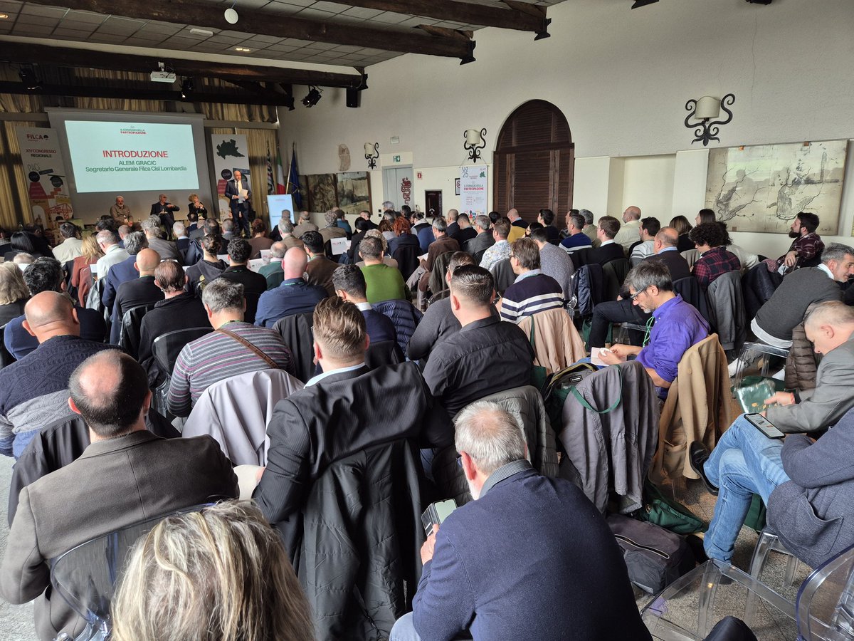 Cassano d'Adda ospita il XIV Congresso della Filca-Cisl #Lombardia. Presenti il SG Enzo Pelle, il SG aggiunto Ottavio De Luca, i segretari nazionali Angelo Ribelli e Claudio Sottile e i SG #Cisl Lombardia, Fabio Nava, e Alem Gracic (Filca regionale)
#IlCoraggiodellaPartecipazione