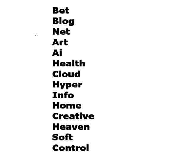 Brand_Hatched's tweet image. Top Keywords from .coms caught yesterday. #keywords #domains #Trending