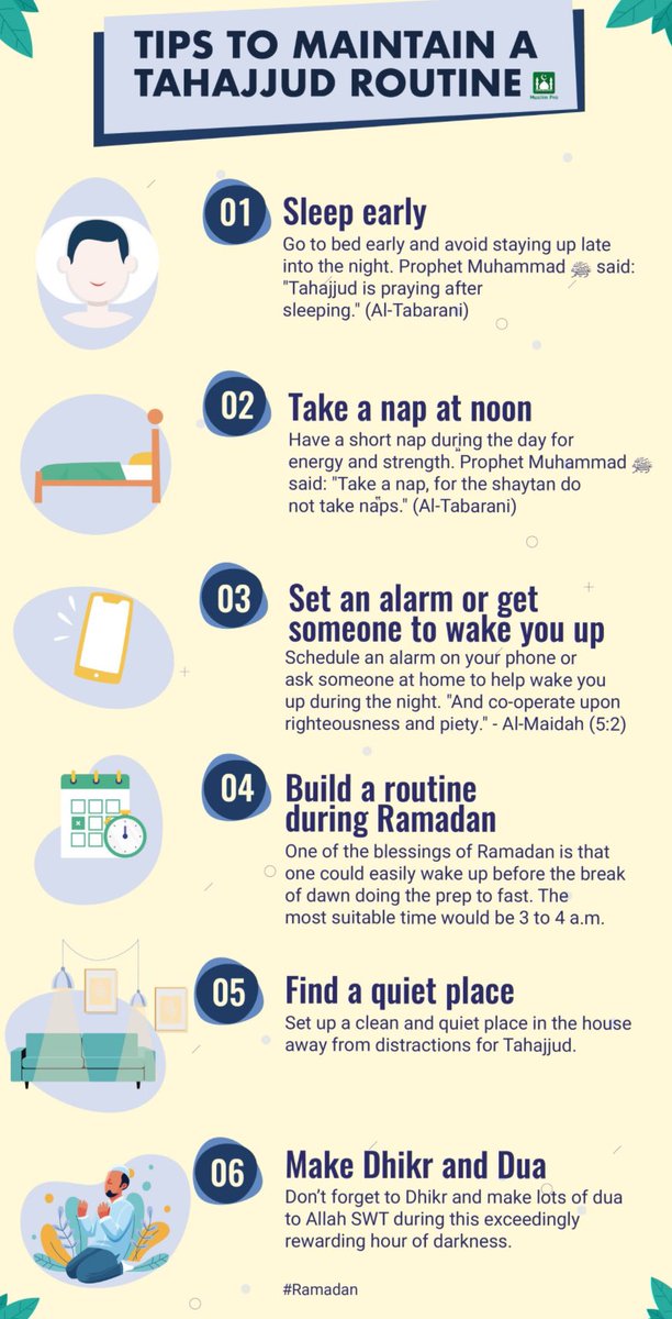 MMGassan's tweet photo. If you are not waking up at night to pray for what you want, then you don't really want it...

Ya Allah, grant us guidance and strength to sleep early and rise in the last part of the night to pray. Strengthen our connection with You and help us improve our Salah
#Islam #prayers https://t.co/quvuoLDPMZ