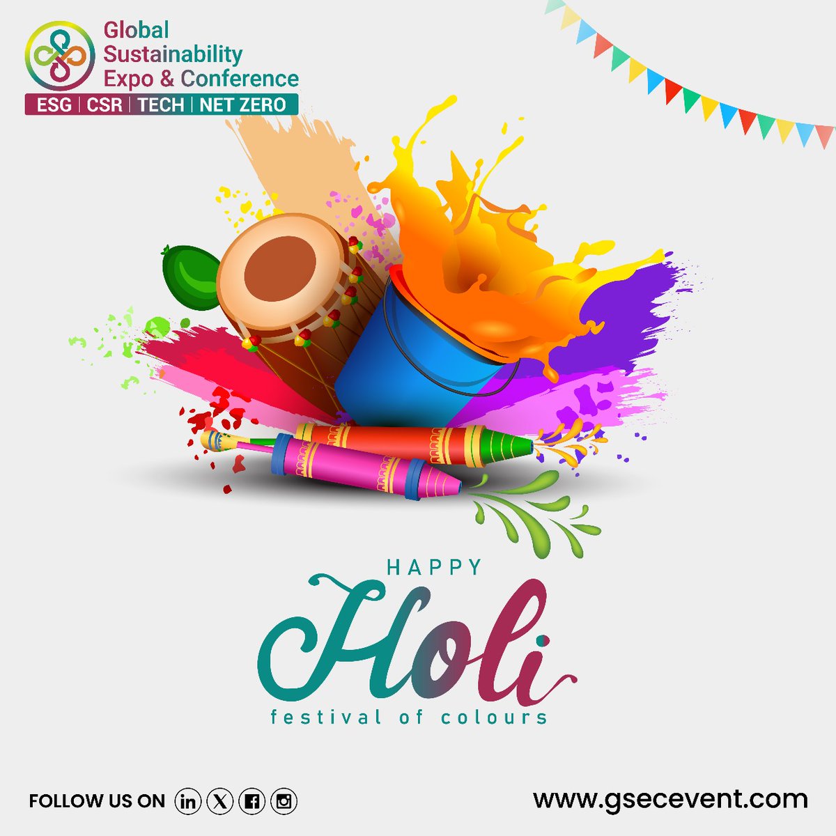 Wishing you a Holi filled with vibrant colours, laughter, and endless joy! Happy Holi

#Holi #HappyHoli #FestivalOfColors #Holi2025 #GSEC