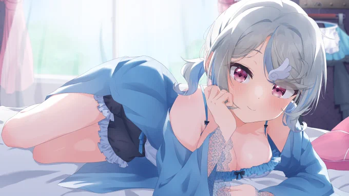 Skebで描かせていただいた子達、みんな青くて良いリクエストありがとうございました!!#Skeb #comission 
