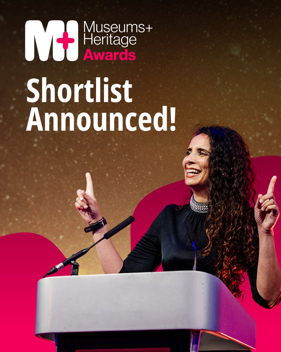 The wait is over. The Museums + Heritage Awards 2025 shortlist is here! 🎉 

Thank you so much to everyone who entered. Each year, the #MandHAwards set out to recognise the exceptional talent, dedication, and creativity across the museums and heritage sector and this year is no