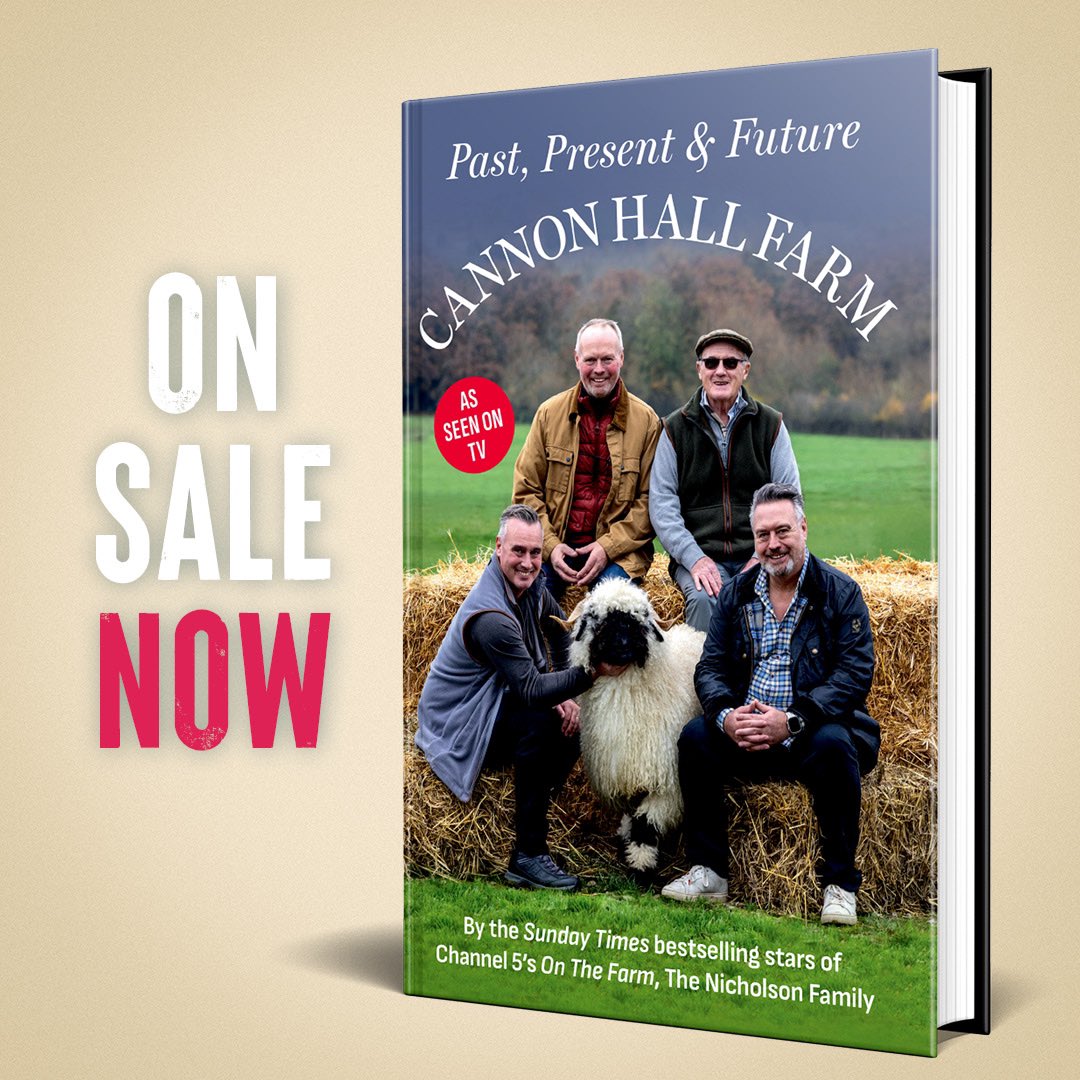 Happy publication day to <a href="/CannonHallFarm/">Cannon Hall Farm</a> 📖 

In their own words, their new book is the very personal story of the ups and downs of the Nicholson family at Cannon Hall farm spanning almost 70 years.

Order here: 
amzn.eu/d/564HbIZ