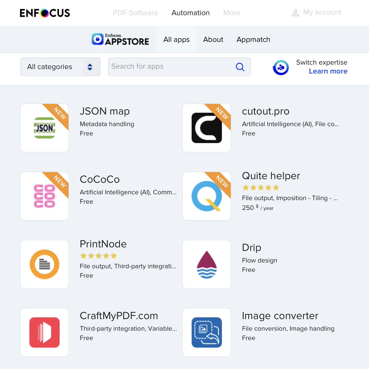 workflowz's tweet image. Do you need to extend functionality and integrate 3rd party applications in your workflow? Then check out the growing number of @EnfocusSW  Apps, many of which are free! 

enfocus.com/en/appstore/ov…
