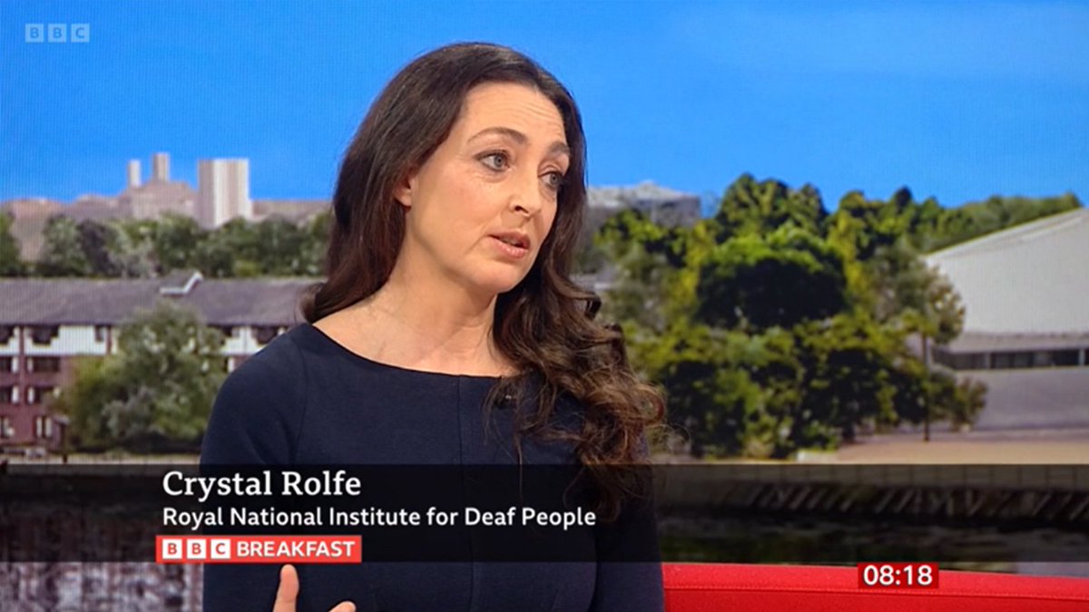 RNID (@rnid) on Twitter photo Did you catch our Director of Health, Crystal, on <a href="/BBCBreakfast/">BBC Breakfast</a> this morning?
Today we launched our #StopTheBlock campaign to call on the Government to urgently step-in to ensure everyone who needs wax removal can access it.
Watch Crystal from 2:12:55: bbc.in/43IzzpV Did you catch our Director of Health, Crystal, on <a href="/BBCBreakfast/">BBC Breakfast</a> this morning?
Today we launched our #StopTheBlock campaign to call on the Government to urgently step-in to ensure everyone who needs wax removal can access it.
Watch Crystal from 2:12:55: bbc.in/43IzzpV