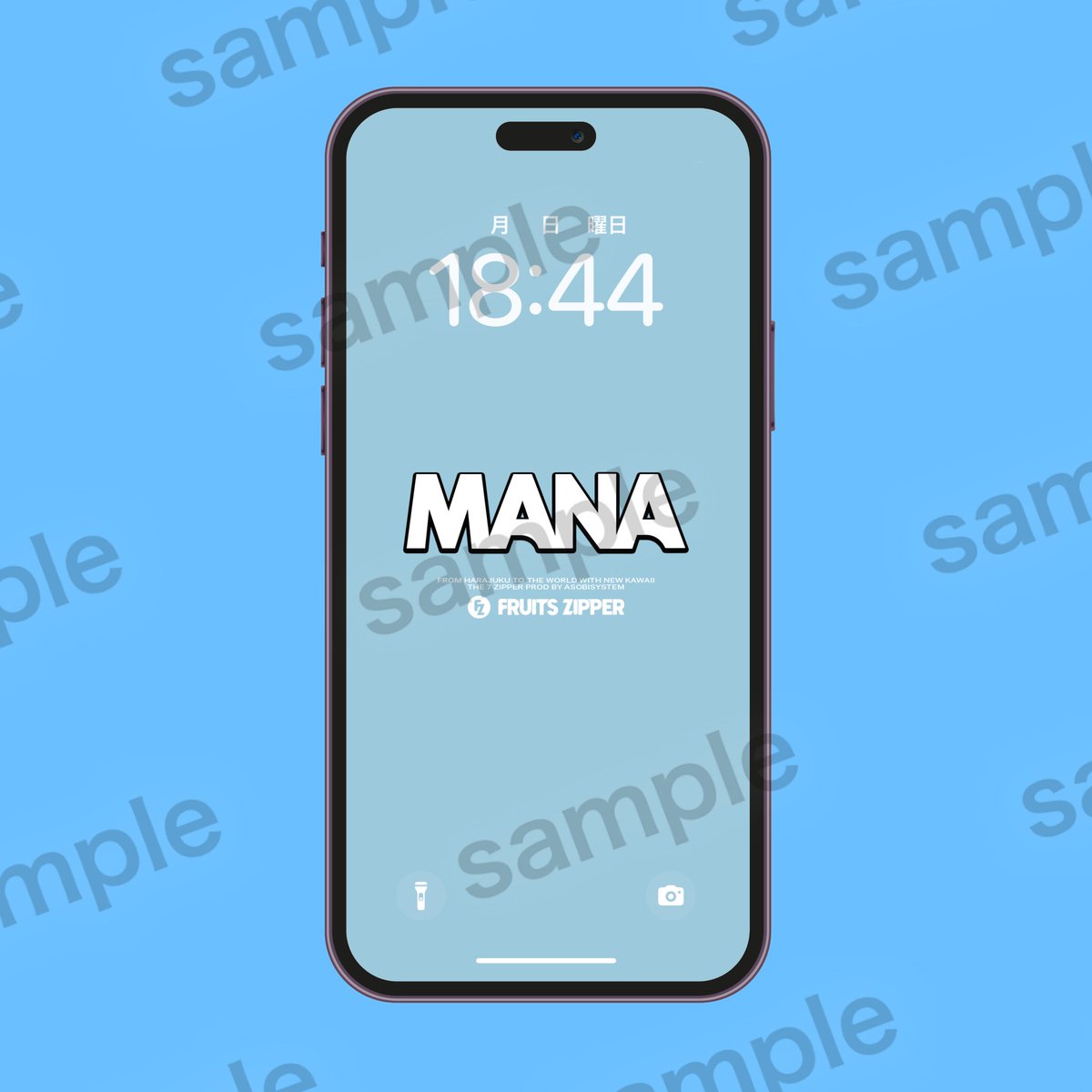 OSHI API 壁紙👕】 まなふぃの推しアピT風デザインの壁紙を作りました