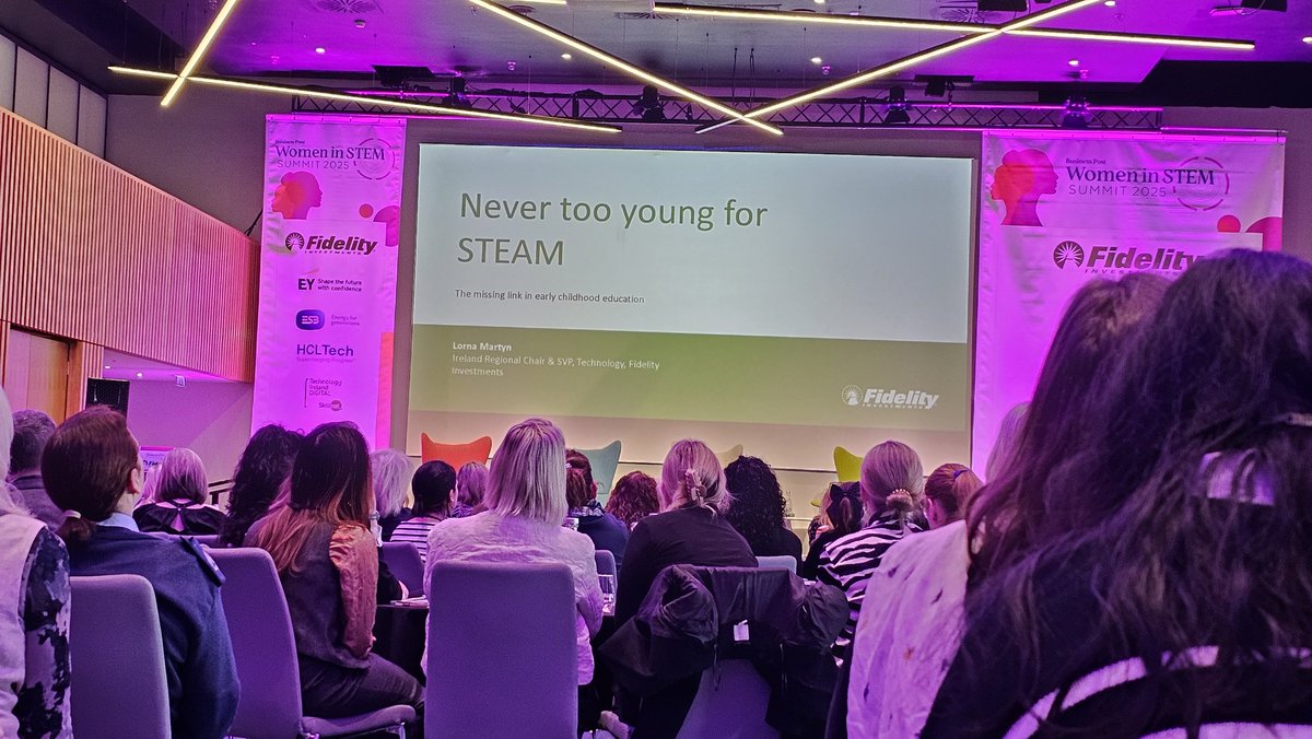 Sheila Porter (@sheilaeporter) on Twitter photo #BpWomeninstem25 "Never too young for Steam" Lorna Martin <a href="/Fidelity/">Fidelity Investments</a> "2025 is time for another brave intervention in education!" <a href="/GraceAungier/">Grace Aungier</a> <a href="/Researchirel/">Research Ireland</a> #BpWomeninstem25 "Never too young for Steam" Lorna Martin <a href="/Fidelity/">Fidelity Investments</a> "2025 is time for another brave intervention in education!" <a href="/GraceAungier/">Grace Aungier</a> <a href="/Researchirel/">Research Ireland</a>
