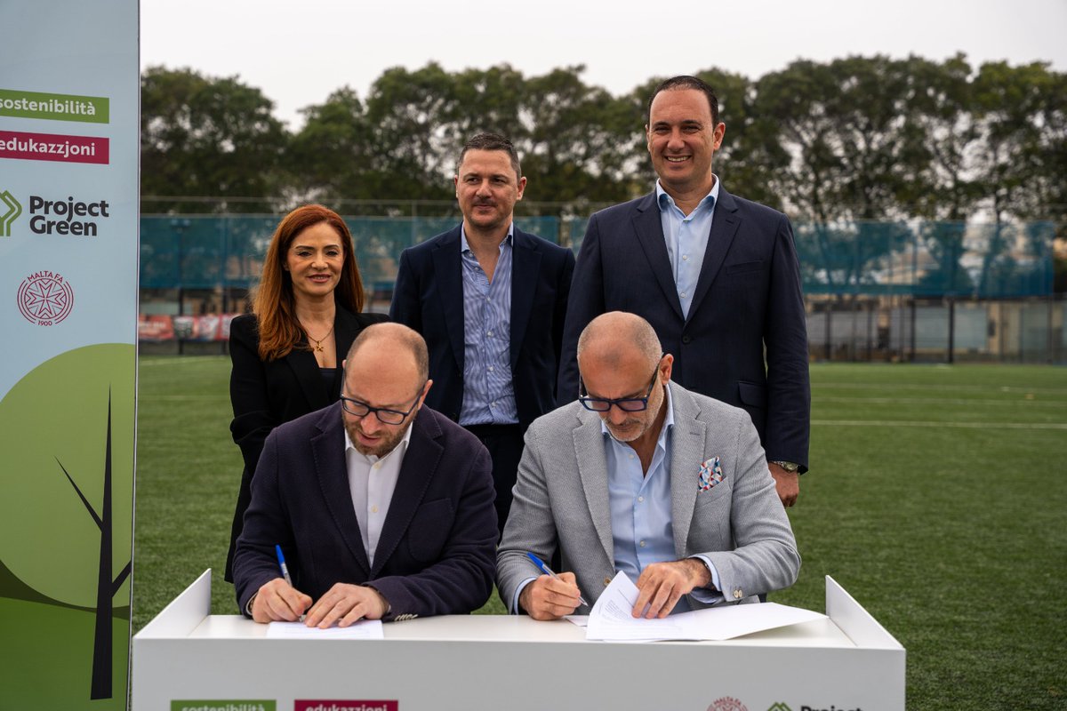🌱⚽ The Malta FA and Project Green are joining forces to make Maltese football more sustainable! This collaboration will focus on eco-friendly initiatives across the game. Read more about this exciting step forward on our website #GreenGoals #MaltaFA