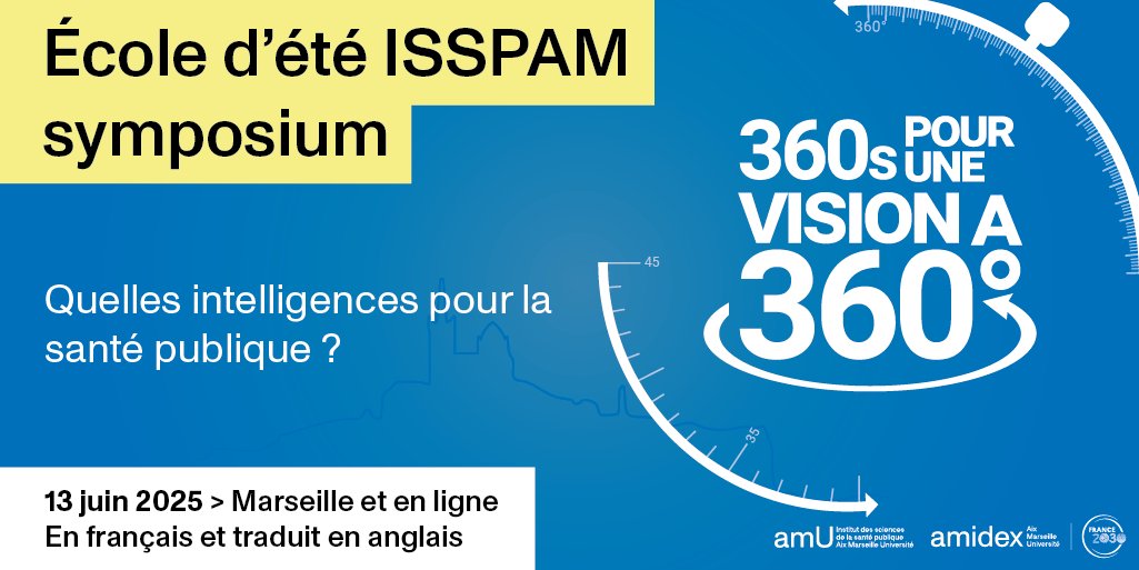 #ÉcoleÉté | "𝗠é𝘁𝗵𝗼𝗱𝗲𝘀 𝗲𝘁 𝗘𝗻𝗷𝗲𝘂𝘅 𝗲𝗻 𝗦𝗰𝗶𝗲𝗻𝗰𝗲𝘀 𝗱𝗲 𝗹𝗮 𝗦𝗮𝗻𝘁é 𝗣𝘂𝗯𝗹𝗶𝗾𝘂𝗲" c'est aussi un symposium le 𝟭𝟯 𝗷𝘂𝗶𝗻, traduit en anglais, avec des intervenants de renommée internationale ! 📢

Save the date !

Le symposium : institut-isspam.univ-amu.fr/fr/formation/e…