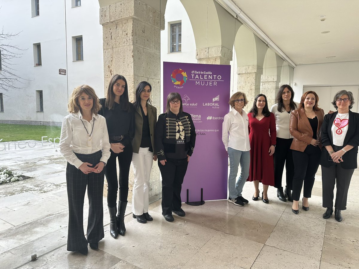 PlenaCyL's tweet photo. 📢 Hoy estamos en #TalentoMujer @nortecastilla hablando de igualdad y violencia de género con nuestra gerente Vanessa García y Paola Torres Muinelo, validadora de lectura fácil.
💜Una mesa imprescindible para visibilizar la realidad de las mujeres con discapacidad intelectual conoce la web #DiViolenciaCero de @familiajcyl