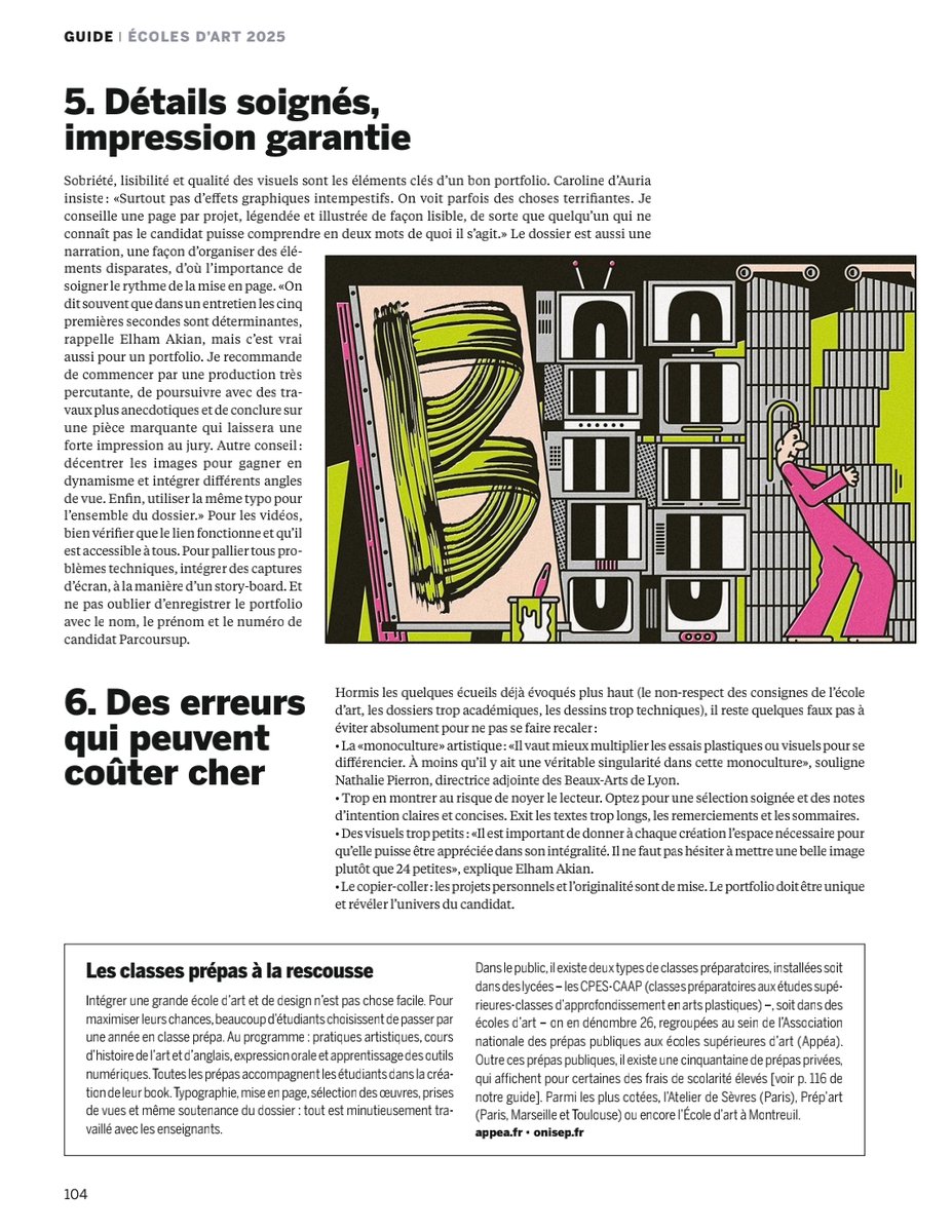 Contribution de Mme Elham Akian Professeure d'#arts_plastiques <a href="/CpesRosaparks/">CPES ROSA PARKS</a> à retrouver sur le site des #arts_plastiques <a href="/acversailles/">Académie de Versailles</a> 
RÉUSSIR SON BOOK POUR ENTRER DANS UNE ÉCOLE D’ART
arts-plastiques.ac-versailles.fr/spip.php?artic…