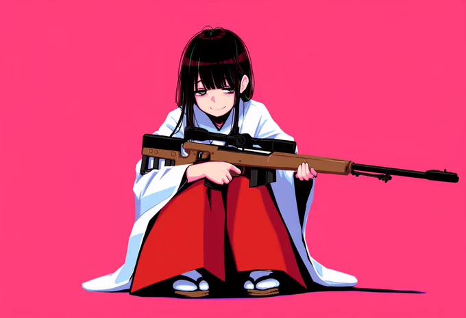 狙撃巫子「害獣駆除から悪鬼退治まで   これ一本」NAI v4 full 