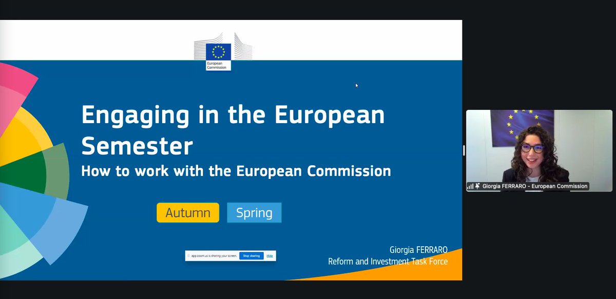 Lifelong Learning Platform (@lllplatform) on Twitter photo 🗣️<a href="/gioferr1/">Giorgia Ferraro</a>, Policy Officer, Recovery and Resilience Task Force from the <a href="/EU_Commission/">European Commission</a> joins the 3rd #LLLAB to share with participants how their organisations can work with the Commission regarding the European Semester. 🗣️<a href="/gioferr1/">Giorgia Ferraro</a>, Policy Officer, Recovery and Resilience Task Force from the <a href="/EU_Commission/">European Commission</a> joins the 3rd #LLLAB to share with participants how their organisations can work with the Commission regarding the European Semester.