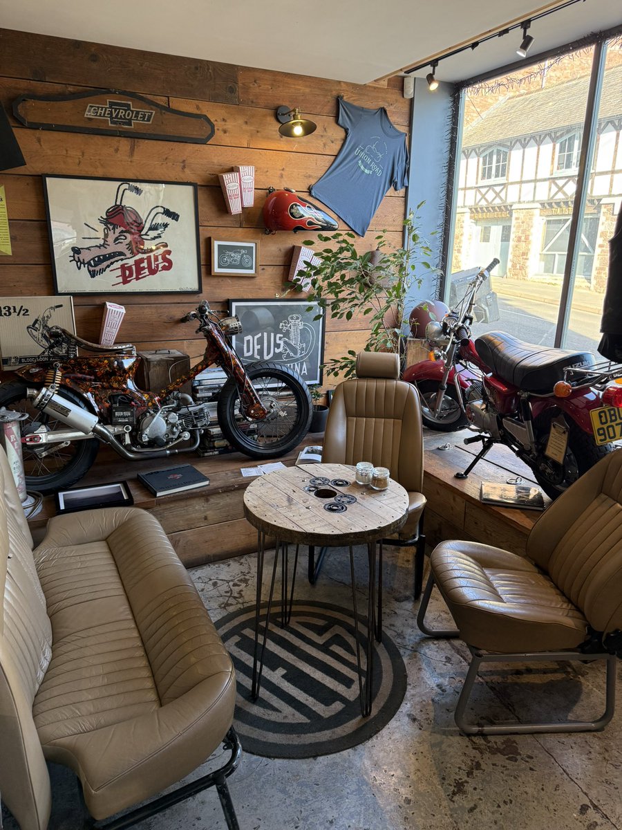 I found this cracking cafe in Crediton in Cornwall.