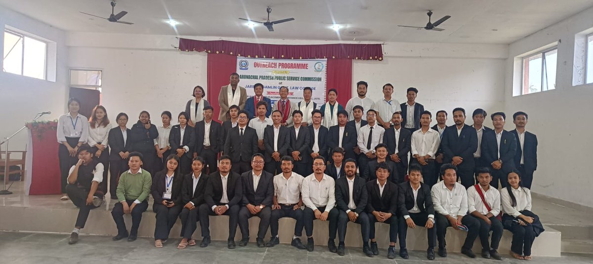 APPSC_Official's tweet image. Outreach program conducted by the Arunachal Pradesh Public Service Commission at Jarbom Gamlin Government Law College on 6th March, 2025.