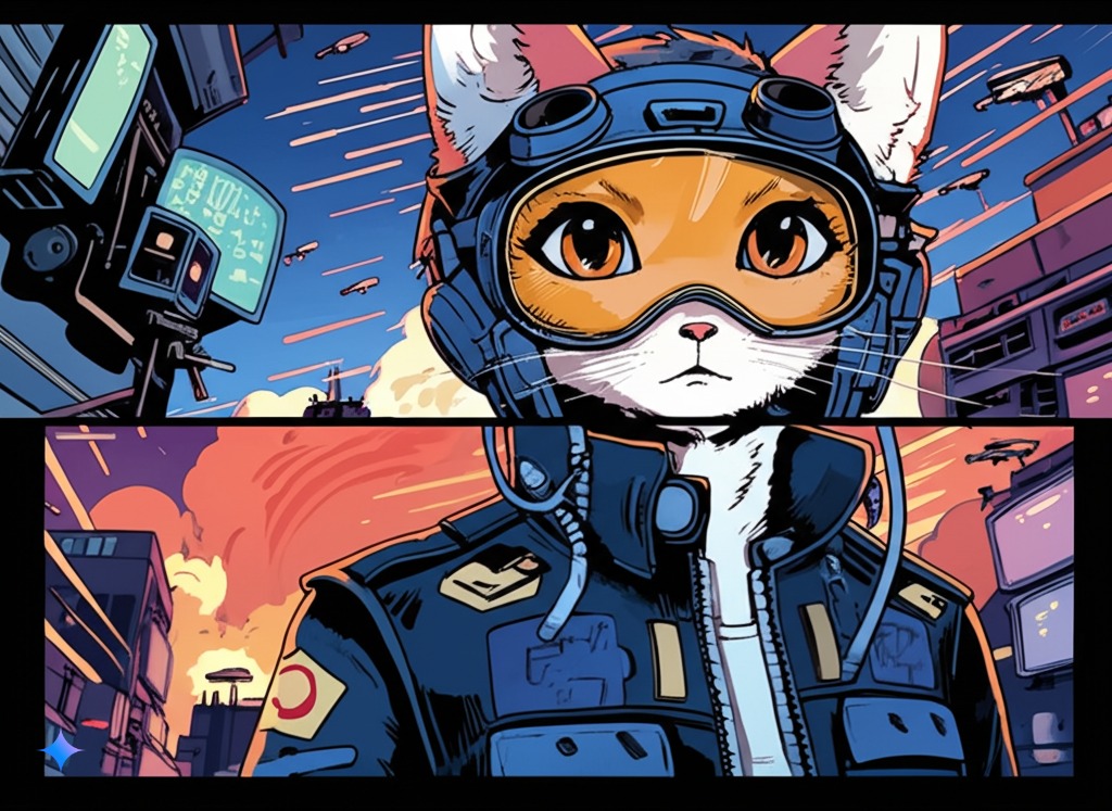 RecursiveCatnip's tweet image. some lore building of my pfp with the new Gemini Flash Model, the original image was a DALL·E 3 generation
