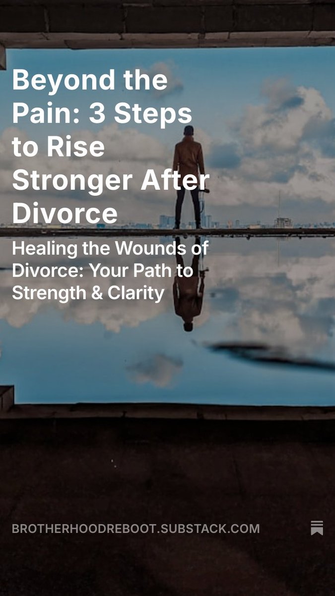 lecharliemack's tweet photo. Divorce hurts, but staying stuck in the pain will only hold you back. The real work begins when you reflect, take ownership, and rebuild. Here’s how to turn your pain into power and create your next chapter. 🔥👇 #DivorceRecovery #MensHealing
https://t.co/NimsJxk6hX https://t.co/GElWboxODq