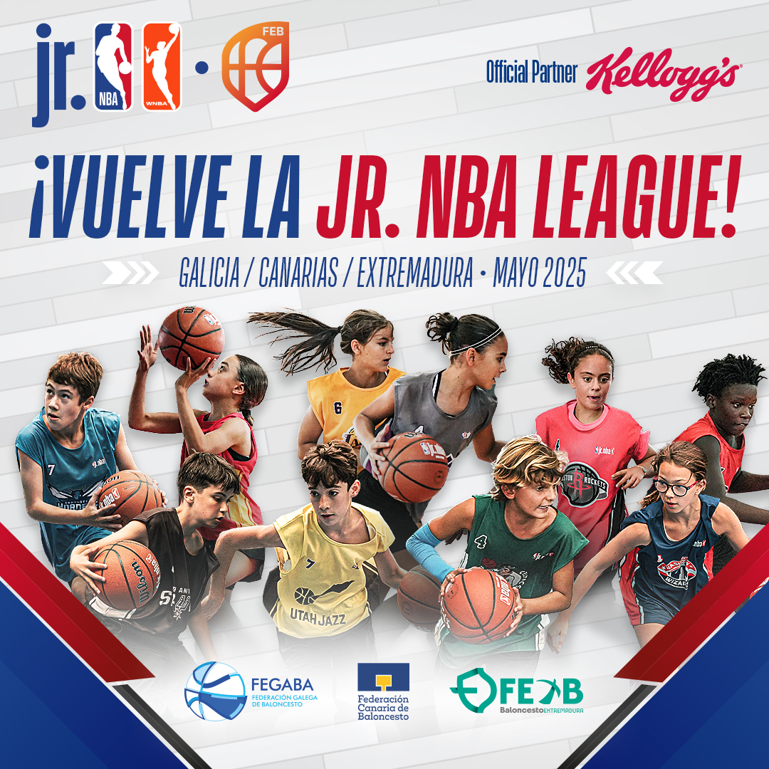 ¡Hola, Ourense, Badajoz y Tenerife! 👋

¿Quién se apunta al Jr. NBA/Jr. WNBA Spain 3v3 Tournaments Presented by Kellogg’s?

🏀26 de abril: Badajoz
🏀10 de mayo: Ourense
🏀17 de mayo: Tenerife

Toda la info: spain.id.nba.com/noticias/nba-f…