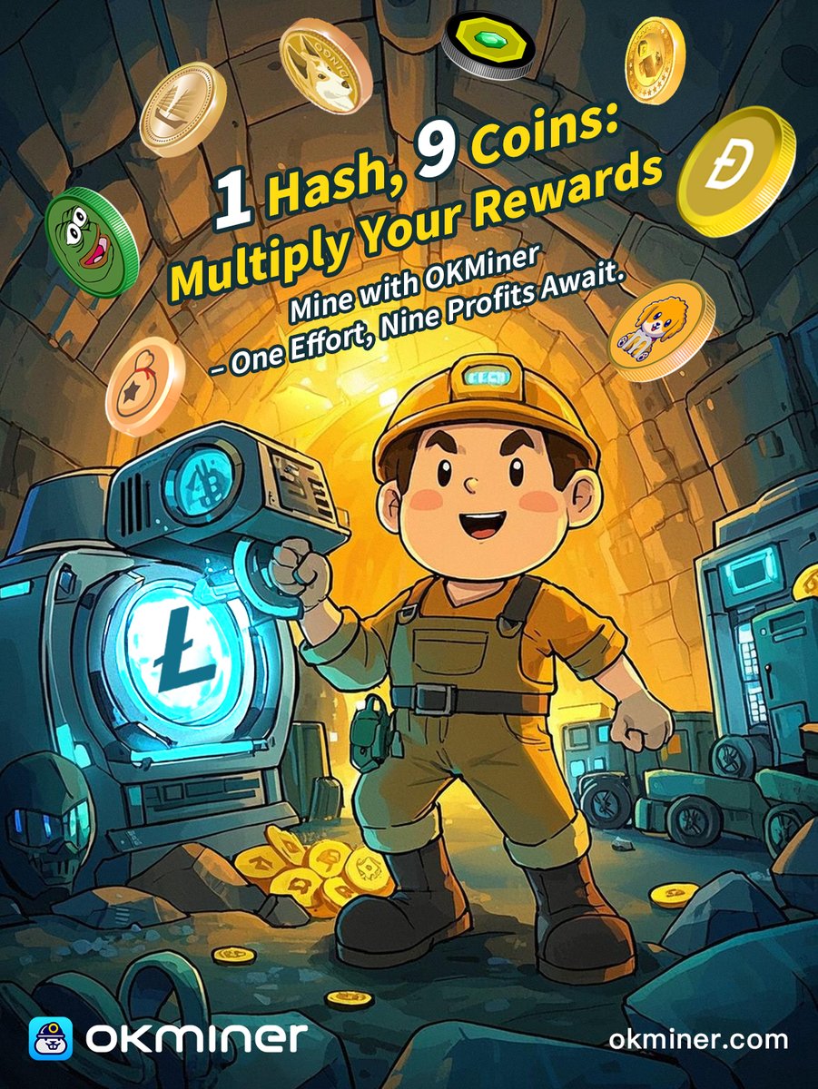 Big news! 📰
OKMINER’s ‘One Coin Nine Dig’ is leveling up to 
‘One Coin Ten Dig’! 🔥 

⚒️Mining $LTC already gets you $DOGE, $PEPE, $BEL, $PEP, $LKY, $JKC, $DOGM, $DINGO, &amp; $CRC. 

What’s next? Your guess？
