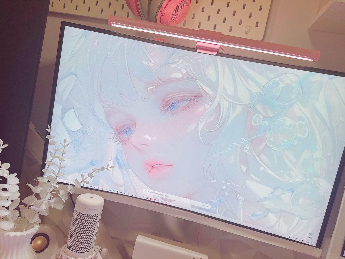 Siotaso's tweet image. Quntis様のモニターライト

ピンクで可愛い
バックライト付き
ライトの調節可能でスイッチ付き
可愛いだけじゃなくデスクを明るくしてくれて画面が見やすく目が疲れにくい！
おすすめです

Amazon→amzn.asia/d/0obnUdC

@QuntisO
#quntis
#monitorlight
#desksetup