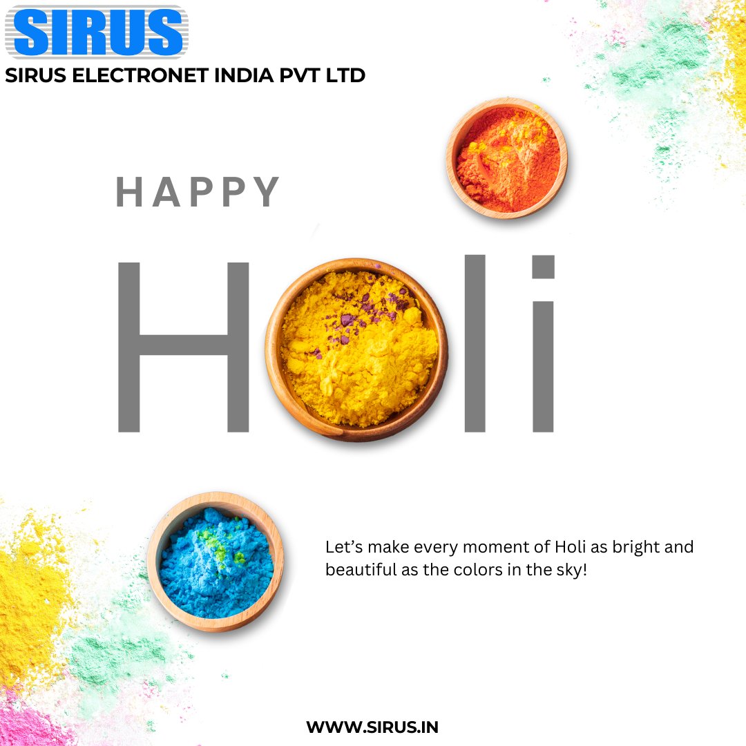 Siruselectronet's tweet image. Splash into the colors of happiness, love, and togetherness!
Wishing everyone a bright and cheerful Holi! 🎉🎭

#Holi  #Holi2025  #HoliCelebrations  #happyholi2025