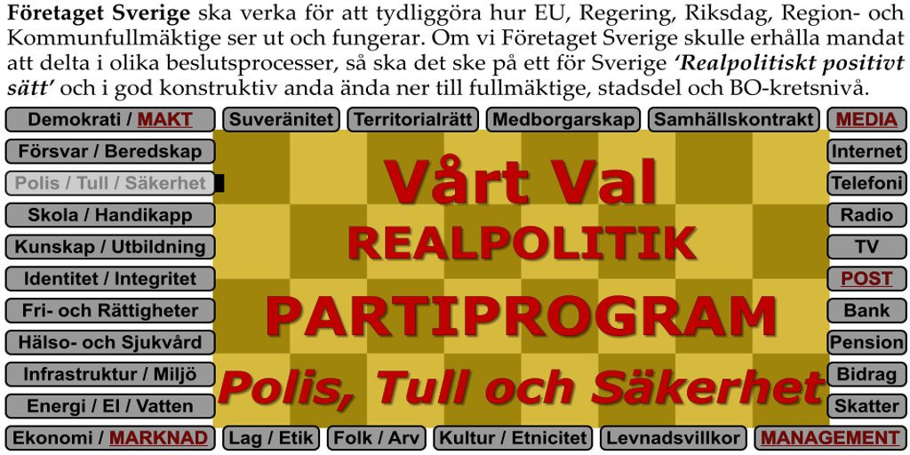 FSredaktionen's tweet photo. Att ’Knäcka Gängen’ vet vi idag att samtliga Riksdagspartier under lång tid misslyckats med. Därtill så vägrar dom att Folkräkna! Vi vet inte hur många, vem eller vilka, alla dom som begår brott i Sverige är. https://t.co/cWgunl8f4x #valet2026 #bostad #bopol #svpol #svpolitik
Att vi har en situation med så kallad ’Gängkriminalitet’ i Sverige idag vet alla om, men Polis och Medias tystnad när det gäller Inbrott, Stöld, Rån och Våldsbrott är värre. Uppklarningsprocenten är idag lägre än en procent och våra politiker verkar ha slutat bry sig. Hur blir det såhär?
Realpolitik menar att grov gängkriminalitet börjar i liten skala. Om Polis struntar i att lagföra små brott, jamen då blir det ju såhär! Företaget Sverige avser kvalitetssäkra Polisens arbete och framförallt stärka Tullens resurser, genomföra folkräkning och förse alla med nya ’säkra’ ID-handlingar! De Personnummer ’och Samordningsnummer’ som vi har idag är direkt osäkra eftersom en och samma person kan ha flera personnummer, och då också ID-handlingar, att välja mellan.