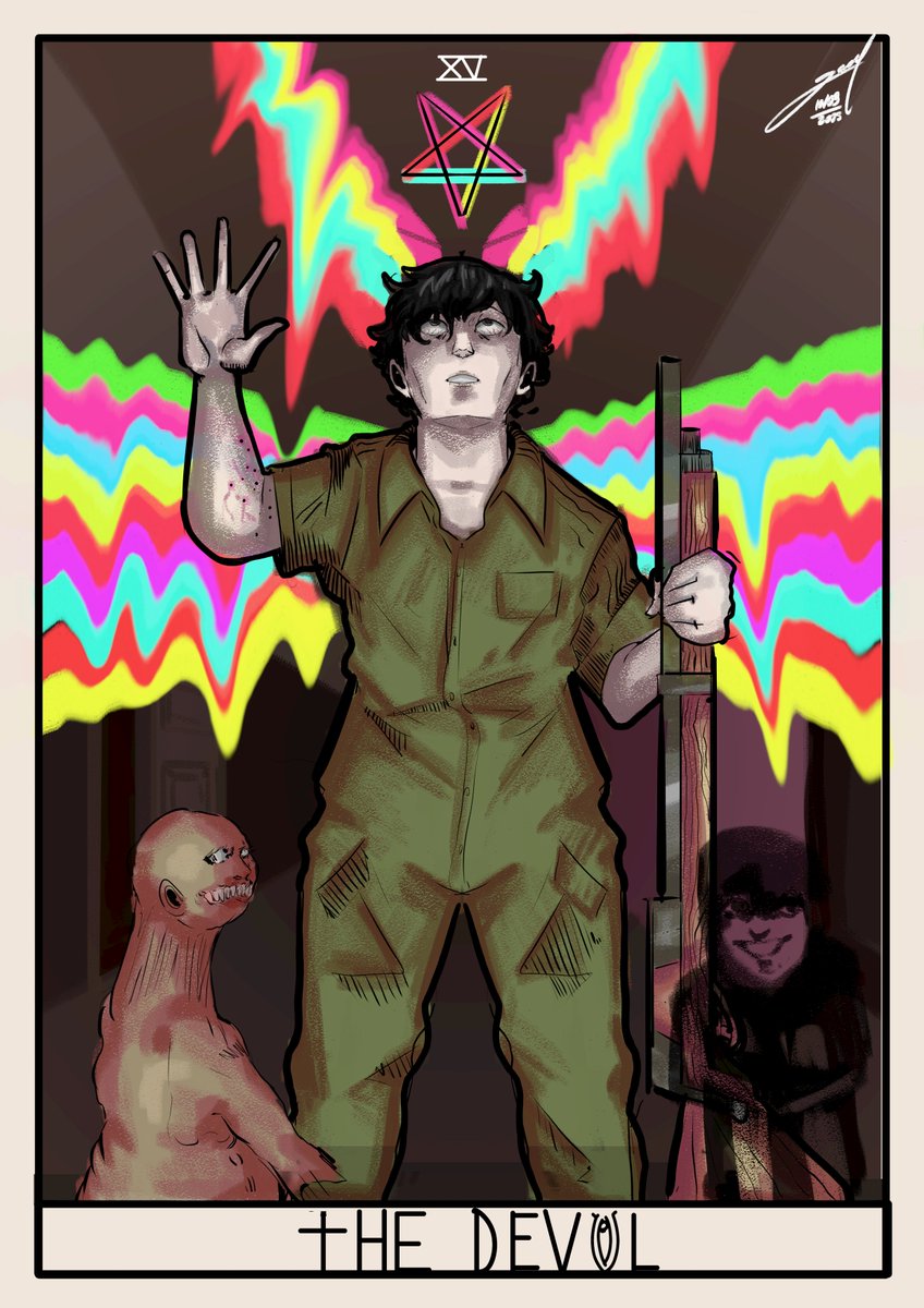 XV - The Devil
It's Levi. My favorite drug addict!
#fearandhunger #fanart #funger #fearandhungertermina #fearandhungerfanart #termina #game #digitalart #illustration #tarot #drawing