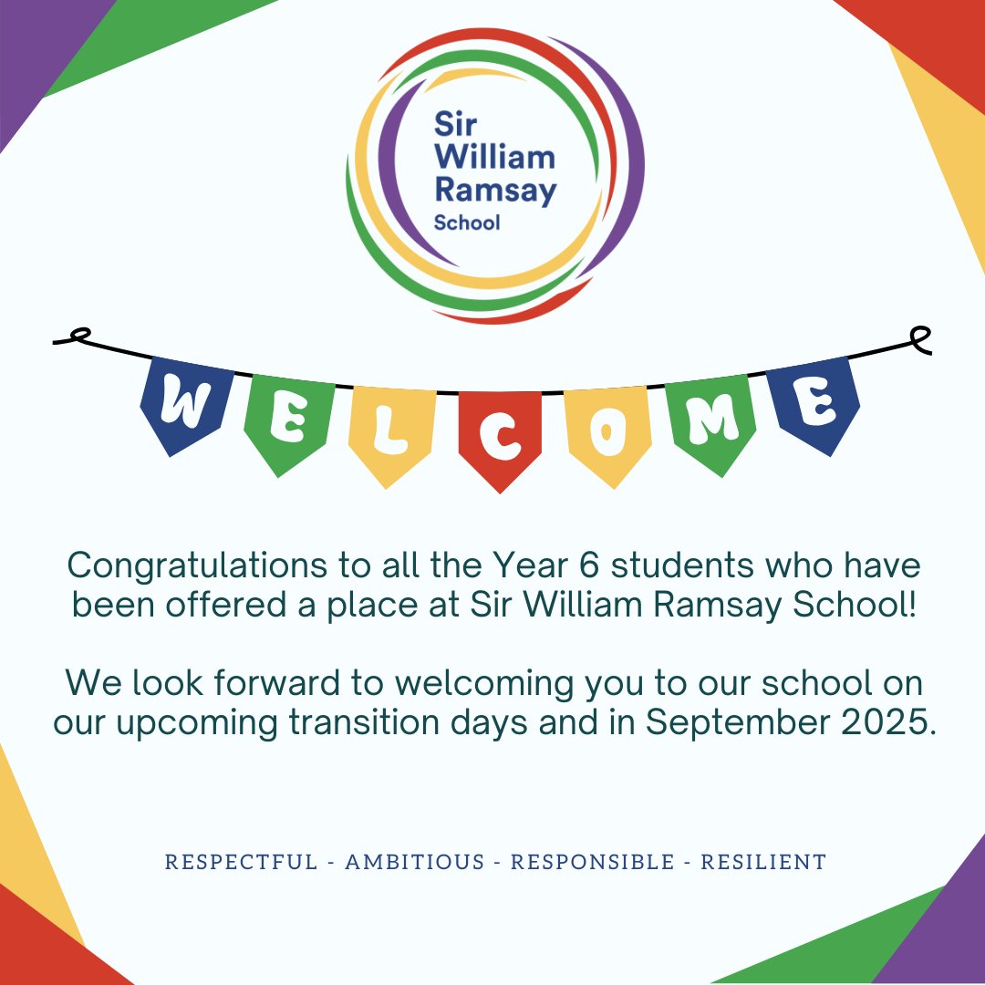 SWRSchool's tweet image. #Year6Allocations #SeptemberStart #Year7IsNotFarAway