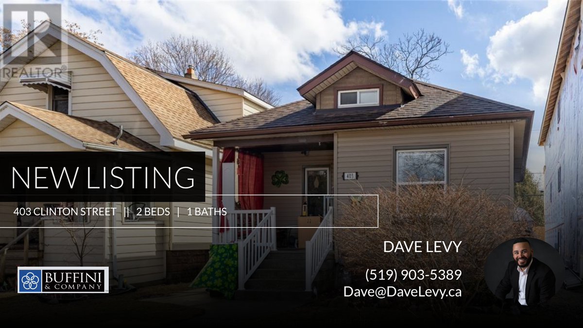 📍 New Listing 📍 Take a look at this fantastic new property that just hit the market located at 403 Clinton Street in Windsor. Reach out here or at (519) 903-5389 for more information homeforsale.at/403_CLINTON_ST…