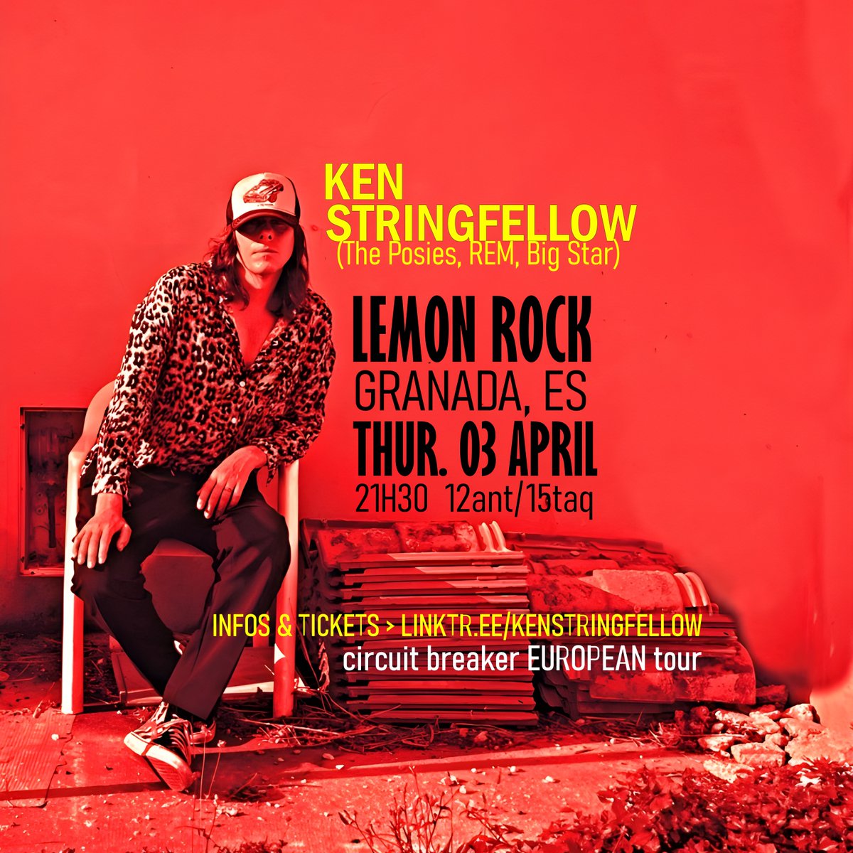 Ken Stringfellow (@kenstringfellow) on Twitter photo JUST ANNOUNCED! More Spain shows ON SALE NOW
April 3 <a href="/LemonrockGr/">lemonrockgranada</a> Granada
7 - Wurlitzer Madrid w Otto
8 - Cafe Teatro Valladolid
9 - La Münster Gijon
coming up in a week: Victoria Cafe & Pub Bergen NO
linktr.ee/kenstringfellow for ALL JUST ANNOUNCED! More Spain shows ON SALE NOW
April 3 <a href="/LemonrockGr/">lemonrockgranada</a> Granada
7 - Wurlitzer Madrid w Otto
8 - Cafe Teatro Valladolid
9 - La Münster Gijon
coming up in a week: Victoria Cafe & Pub Bergen NO
linktr.ee/kenstringfellow for ALL