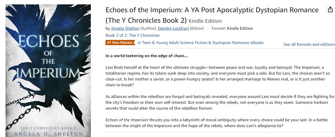 🚨 #1 New Release on Amazon! 🚨

Rise of the Y just hit #1 in Teen &amp; YA Dystopian Romance! 🎉🔥

A secret diary. A rising rebellion. A love she never expected. Lexi’s fight for freedom starts NOW.

Grab your copy! 📖✨➡️ amazon.com/dp/B0DXGRBV1B

#RiseOfTheY #YAReads