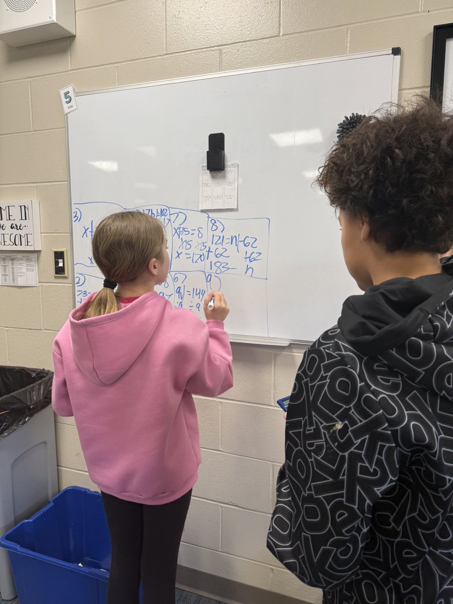 This is where it’s at, folks. Collaborating vertically with lots of thinking and learning happening! #BTC #WeAreADM #6thGradeMath ♥️