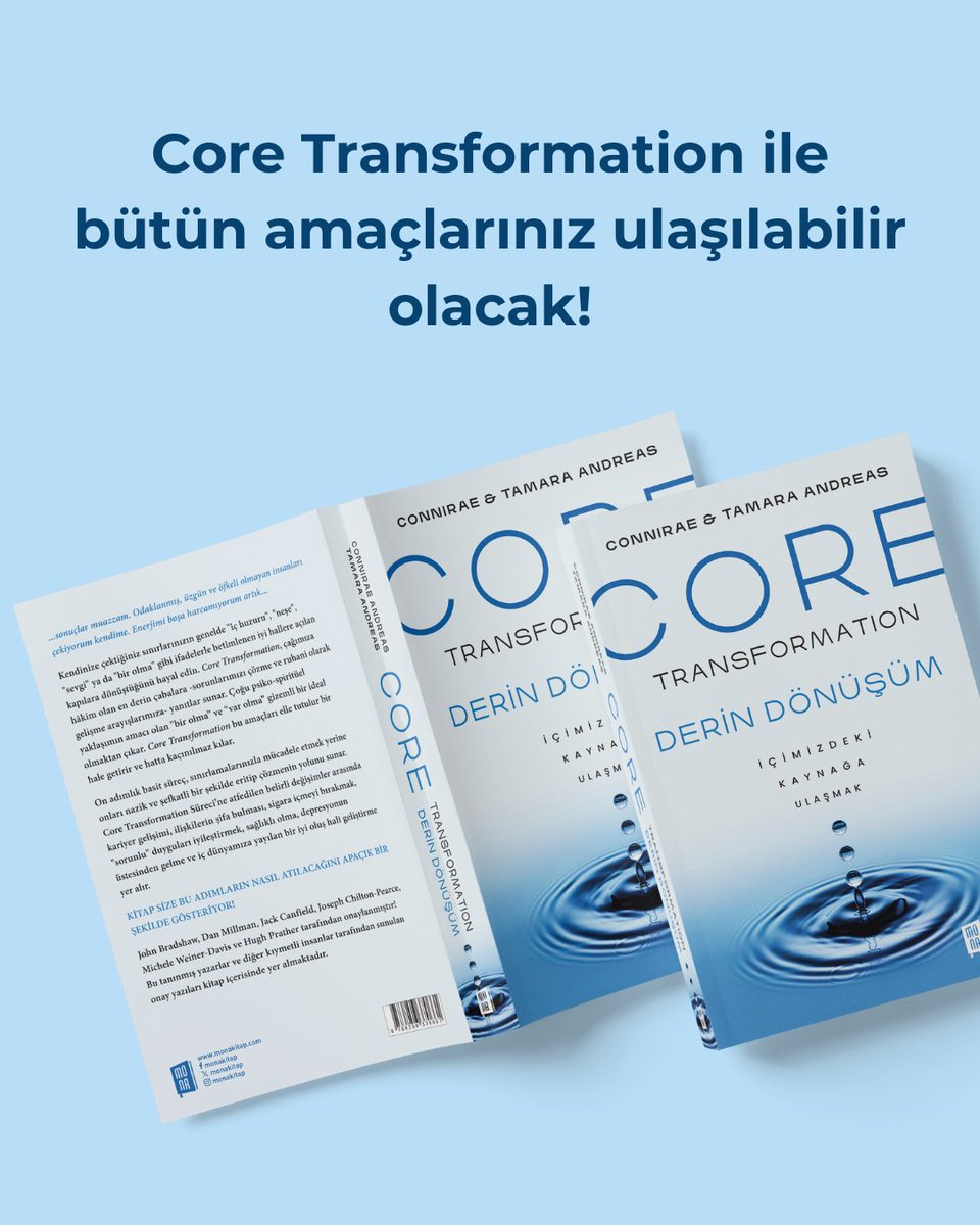 MonaKitap's tweet image. &quot;Core Transformation&quot; ile içinizdeki kaynağa ulaşmak çok kolay!💧

#MonaKitap #CoreTransformation