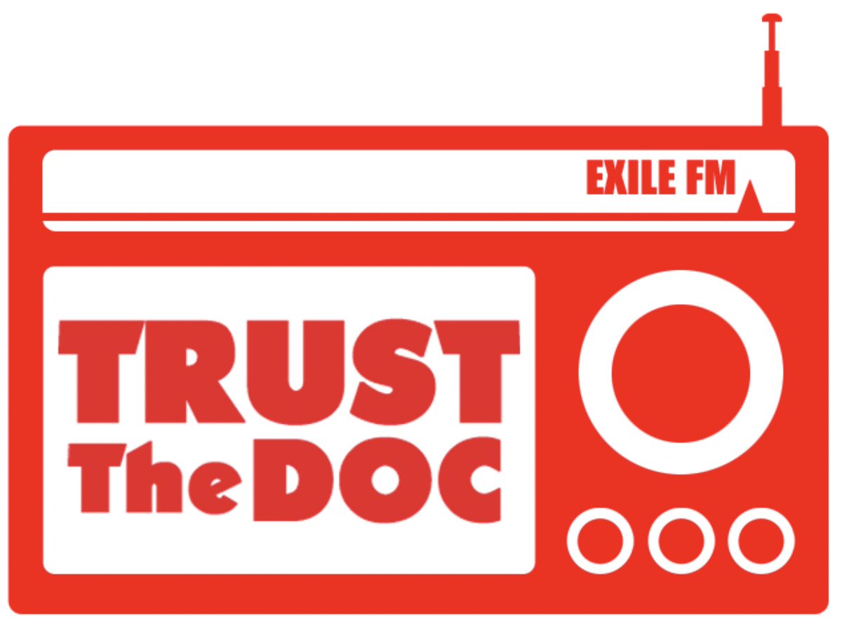On Saturday's #TrustTheDocRadio show the popular #NewTraxPoll is between 3 outstanding candidates - <a href="/CharlieDore/">Charlie Dore</a> <a href="/novangoghmusic/">Douglas Sparks</a> &amp; <a href="/YojiMusic/">Yoji</a> - so tune in at 5PM on Saturday to hear them &amp; vote in the poll. exilefm.com. Logo by <a href="/paulfcook/">Paul F Cook</a>